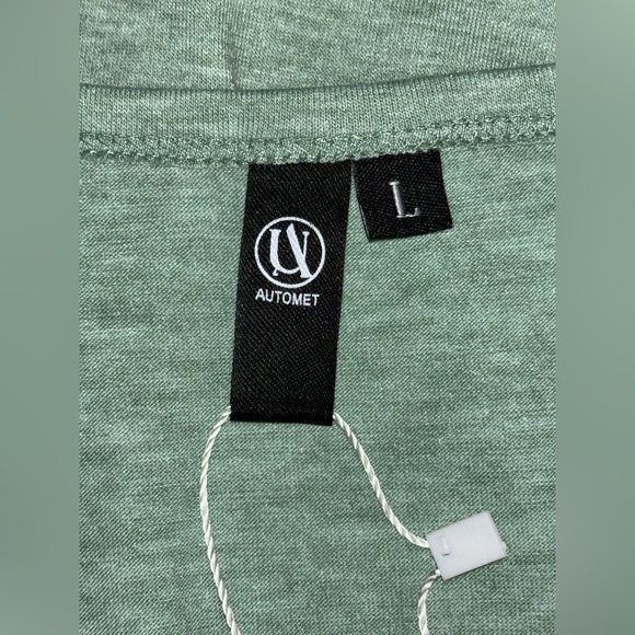 Automet Green Women's Pleated Crew Neck Short Sleeve T-Shirt with Lace Detail - Picture 6 of 9